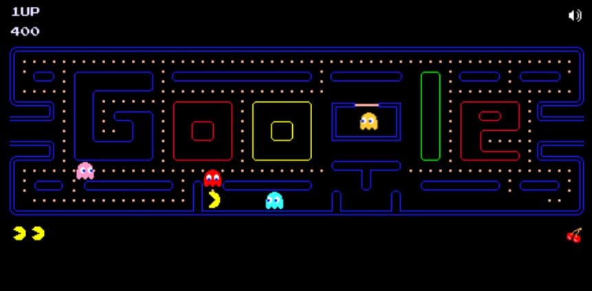 Play Pacman 30th Anniversary Google Doodle Game