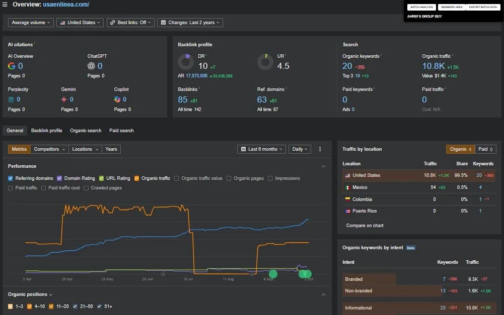 Ahrefs Overview