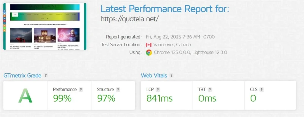 The Site’s Technical Health: Speed & Performance