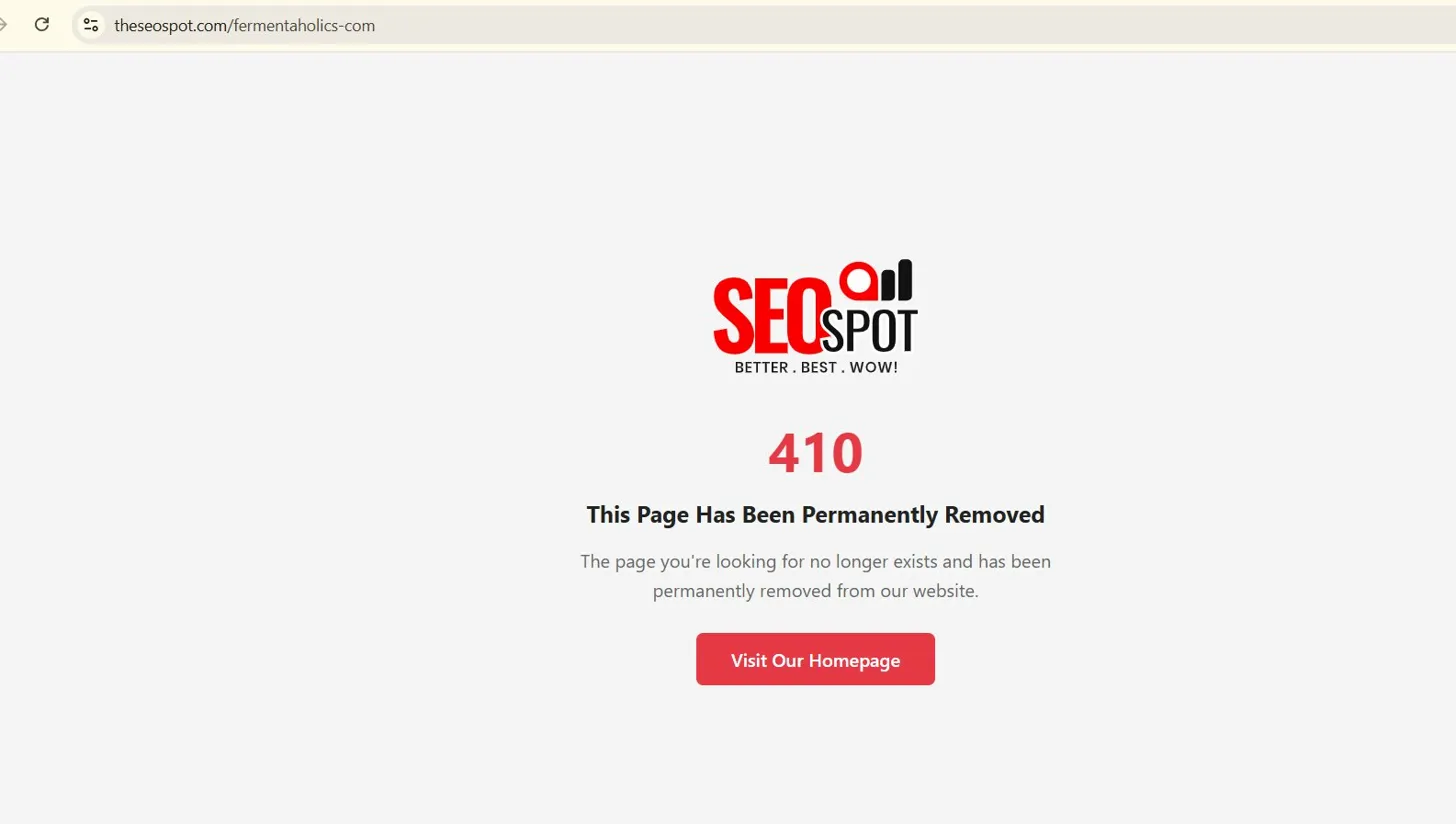 Google Search Console Shows Your 410 Pages as 404